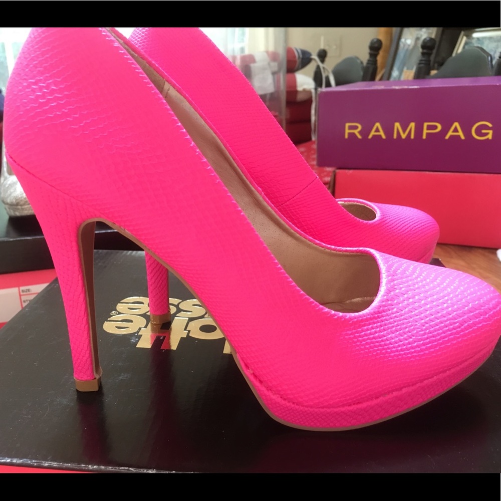 Neon Pink Heels